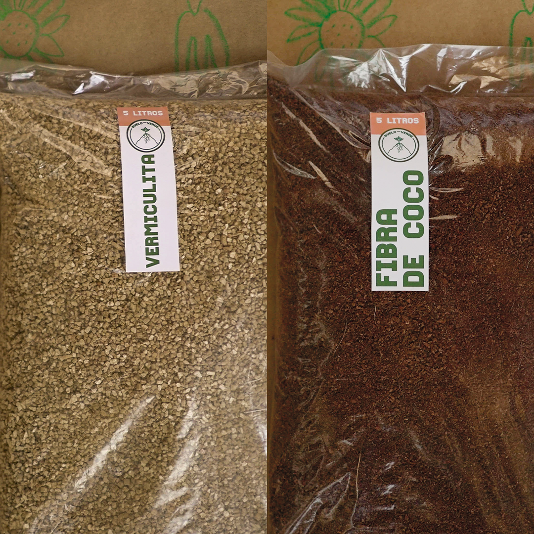 Pack Cultiva Fibra de Coco y Vermiculita