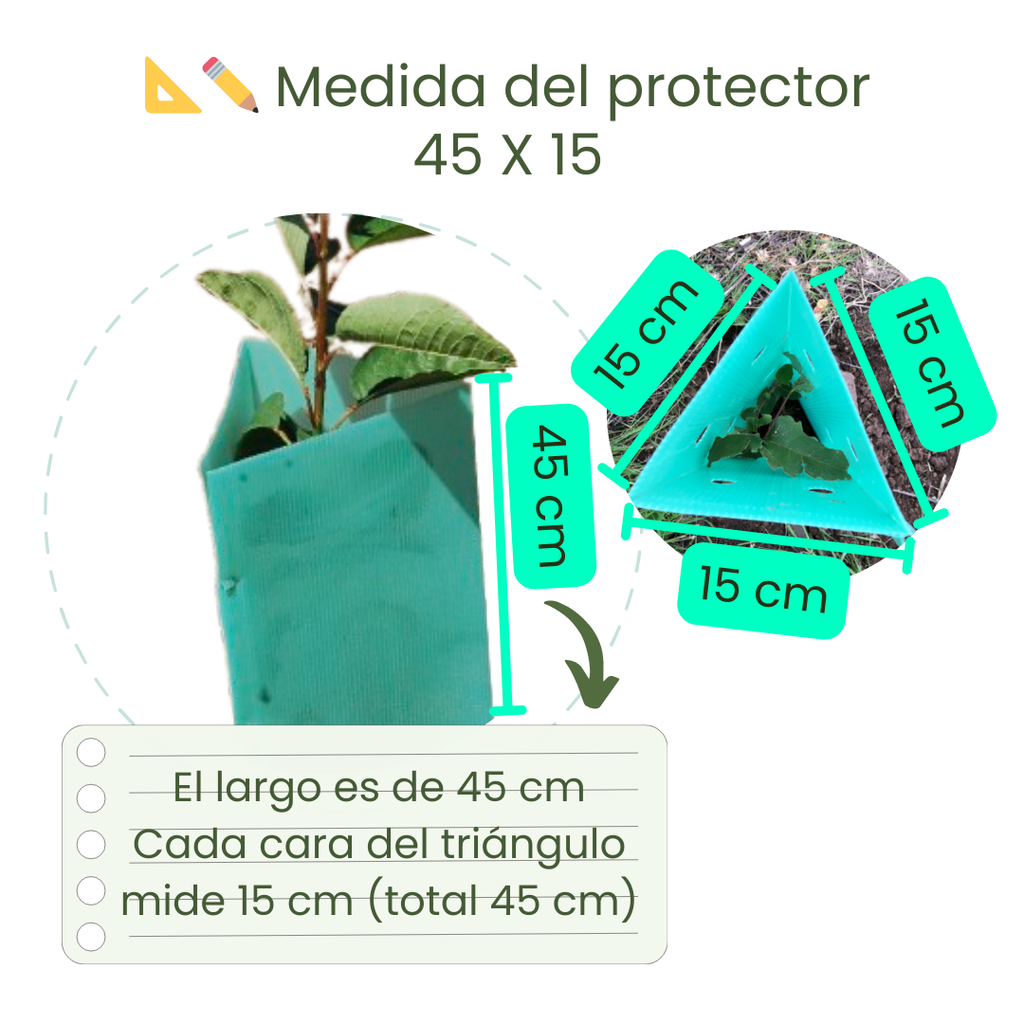 Pack 10 protectores Árbol 45x15