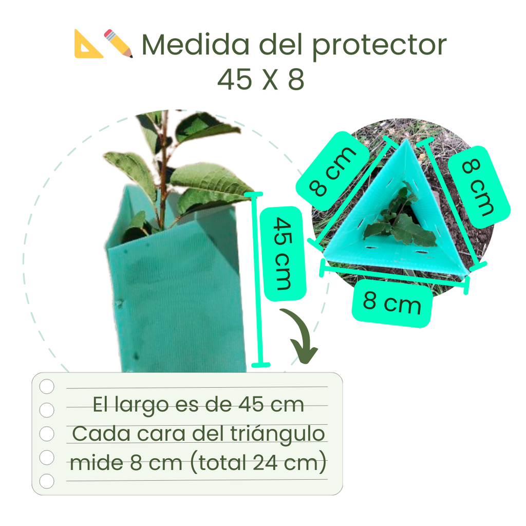 Pack 10 protectores Árbol 45x8