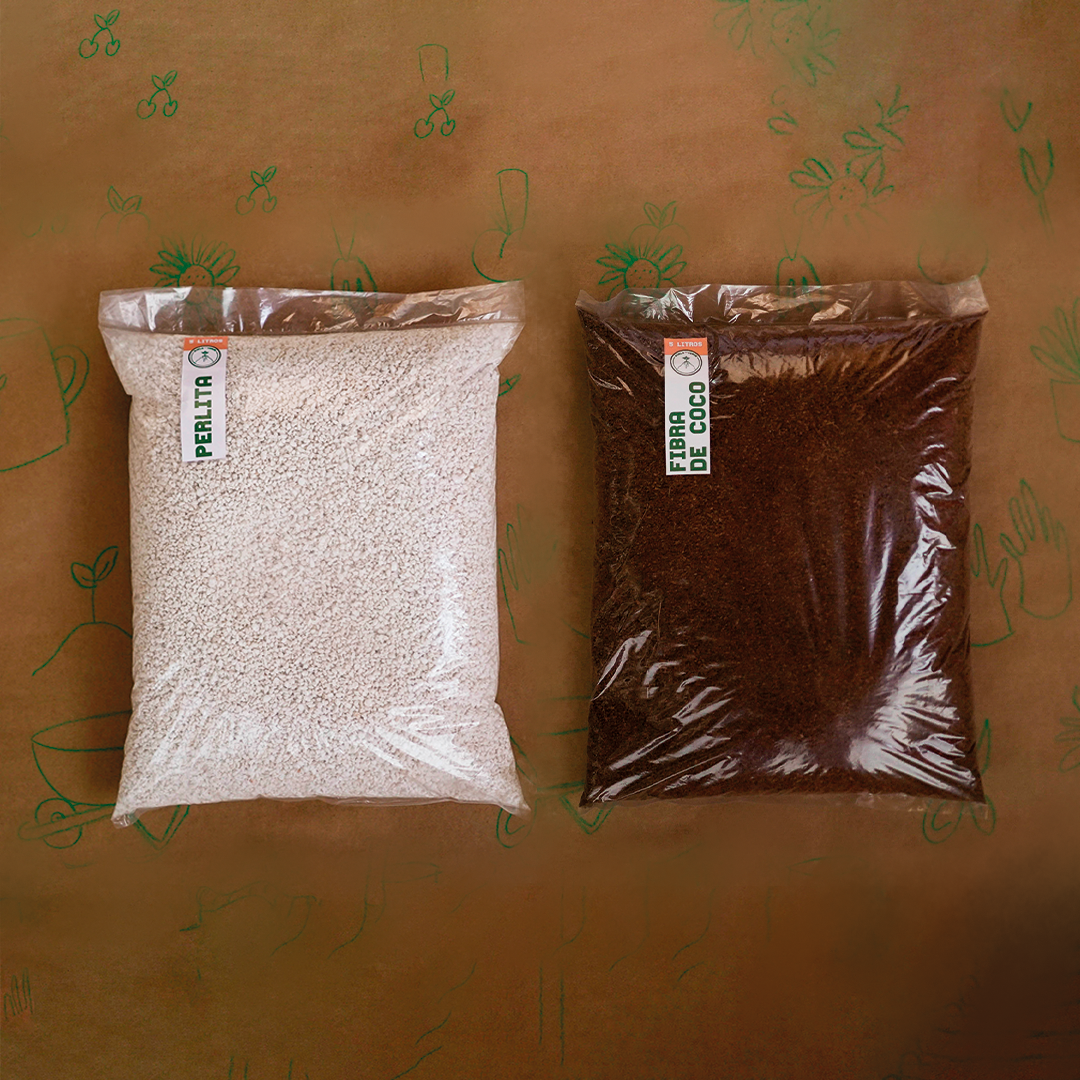 Pack Siembra Fibra de Coco y Perlita